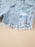 High Rise Distressed Raw Hem Denim Shorts - Byyde