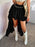 Devine High-Low Ruched Layered Skirt - Byyde