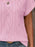 Textured V-Neck Short Sleeve Top - Byyde
