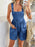 Devine Flower Wide Strap Overalls with Pockets - Byyde