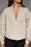 Half Zip Drop Shoulder Long Sleeve Sweatshirt - Byyde