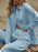 Button Up Long Sleeve Shirt and Pants Set - Byyde