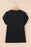Short Sleeve Notched Blouse - Byyde