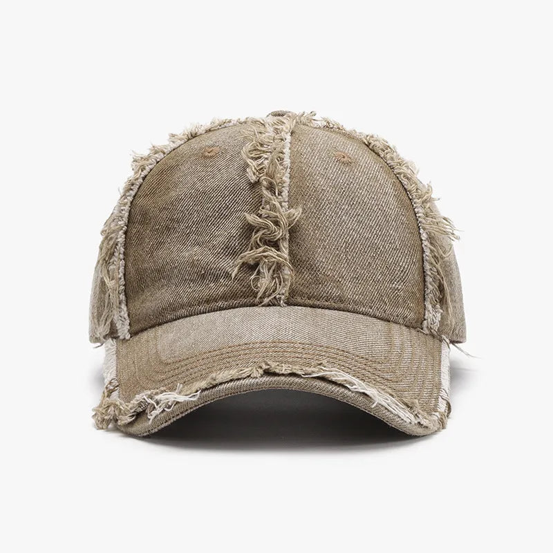 Raw Hem Cotton Baseball Cap - Byyde