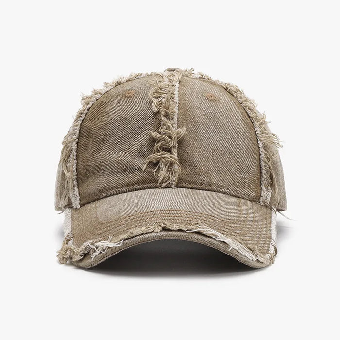 Raw Hem Cotton Baseball Cap - Byyde