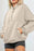Half Zip Drop Shoulder Long Sleeve Sweatshirt - Byyde