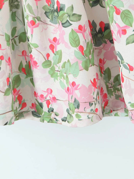 Floral Halter Neck Mini Dress - Byyde