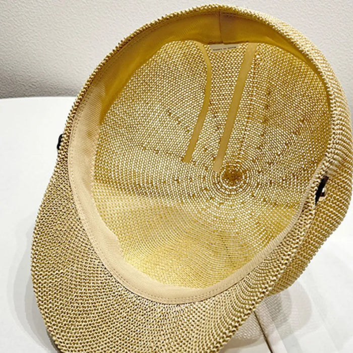 Straw Woven Buckle Hat - Byyde