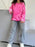 Distressed Oversized Long Sleeve Sweatshirt - Byyde