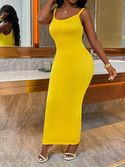 Scoop Neck Maxi Cami Dress - Byyde