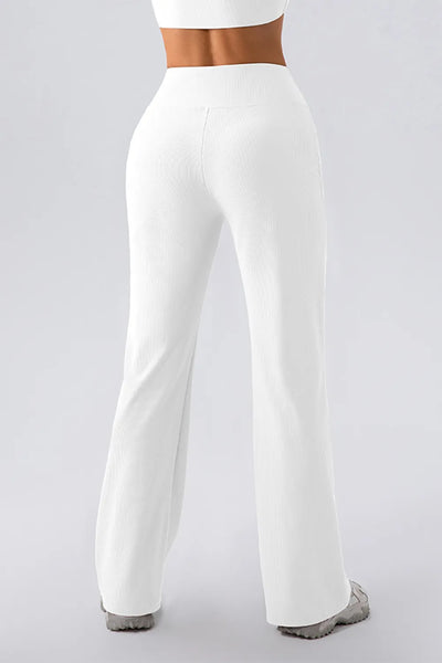 High Waist Straight Active Pants - Byyde