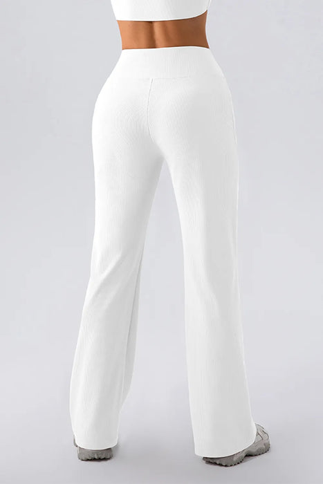 High Waist Straight Active Pants - Byyde