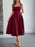 Square Neck Wide Strap Midi Dress - Byyde