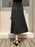 Asymmetric Wrap Midi Skirt with Fluted Hem - Byyde