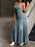 Smocked Button Front Denim Cami Dress - Byyde