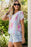 High-Low V-Neck Short Sleeve Blouse - Byyde