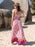 Printed Scoop Neck Cami Dress - Byyde