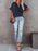 Full Size Oversized Notched Casual Shirt Plus Size - Byyde
