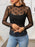 Floral Mock Neck Long Sleeve Mesh Top - Byyde