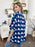 Double Take Full Size Geometric Notched Half Sleeve Blouse - Byyde