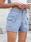 High Waist Cargo Denim Shorts - Byyde