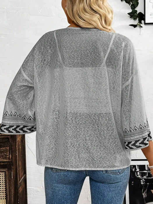 Open Front Kimono Cardigan - Byyde