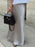 Satin Maxi Skirt with Drawstring Waist - Byyde