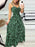 Full Size Leopard Print Spaghetti Strap Maxi Dress Plus Size - Byyde