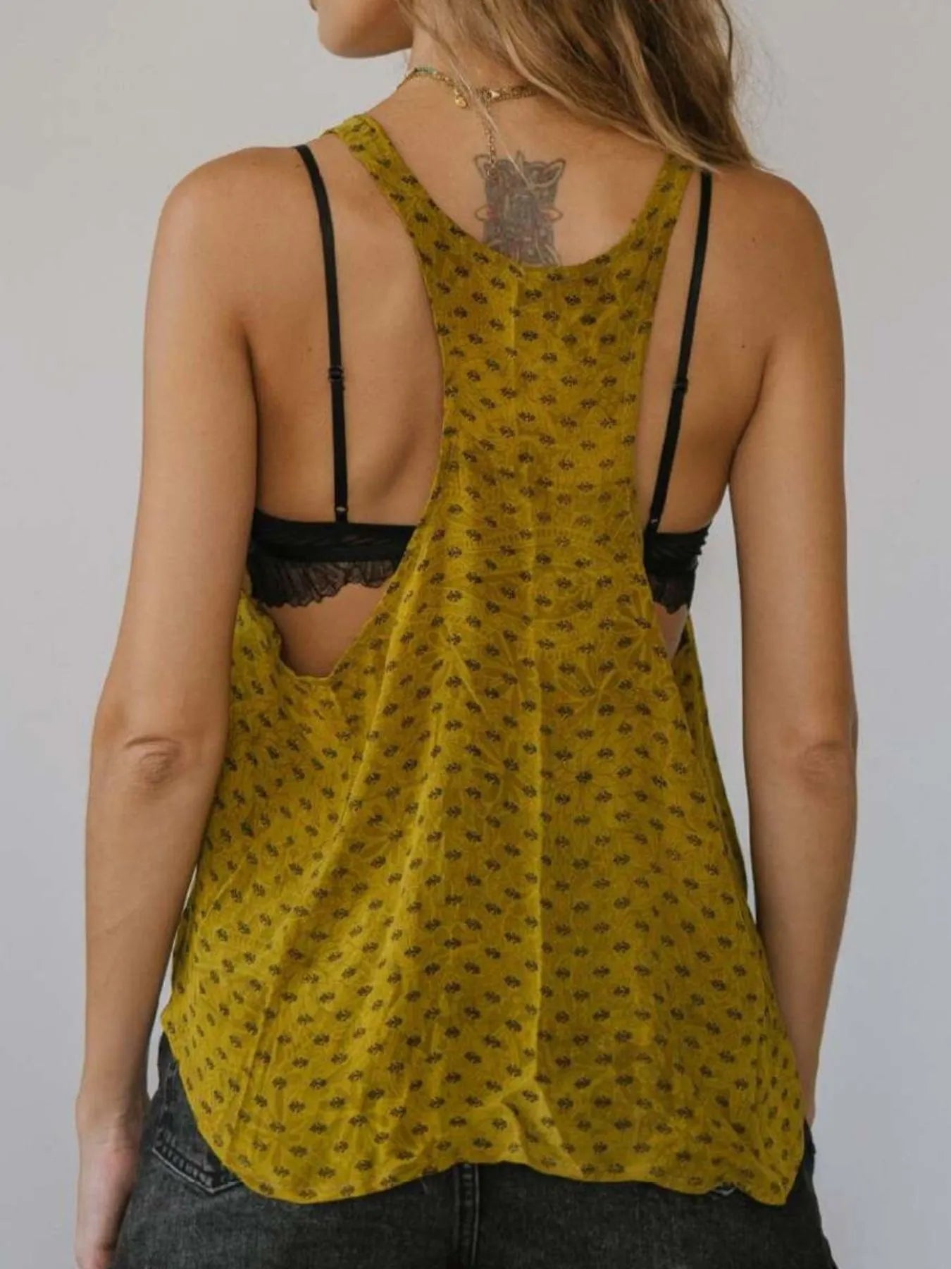 Printed Scoop Neck Tank - Byyde
