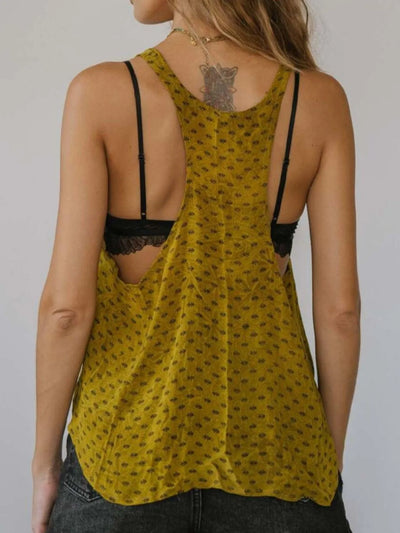 Printed Scoop Neck Tank - Byyde