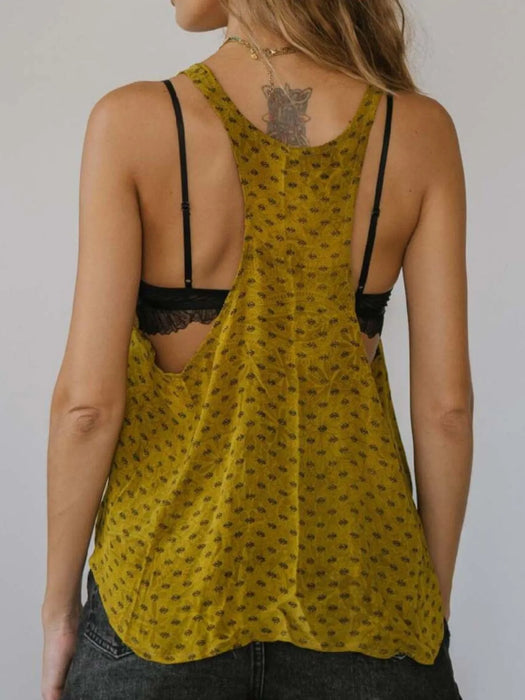Printed Scoop Neck Tank - Byyde