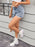Washed Raw Hem Denim Shorts - Byyde