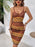 Openwork Scoop Neck Sweater Dress - Byyde