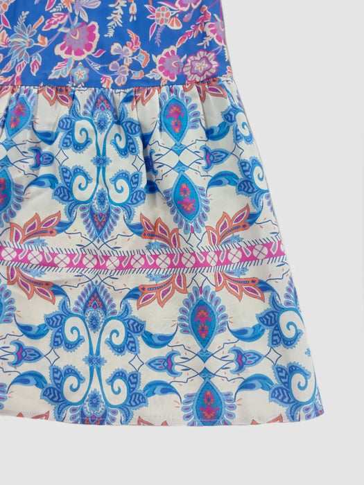 Smocked Off-Shoulder Printed Top and Skirt Set - Byyde