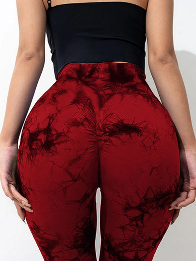 Tie-Dye High Waist Active Leggings - Byyde
