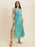 Slit Printed V-Neck Sleeveless Dress - Byyde