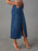 Raw Hem Front Slit Denim Midi Skirt - Byyde