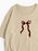 Plus Size Bow Round Neck Short Sleeve T-Shirt - Byyde