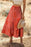 Printed Drawstring Midi Skirt - Byyde