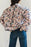Floral Button Up Long Sleeve Winter Coat - Byyde