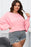 Plus Size Lantern Sleeve Dropped Shoulder Blouse - Byyde
