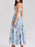 Floral Print Square Neck Cami Maxi Dress - Byyde
