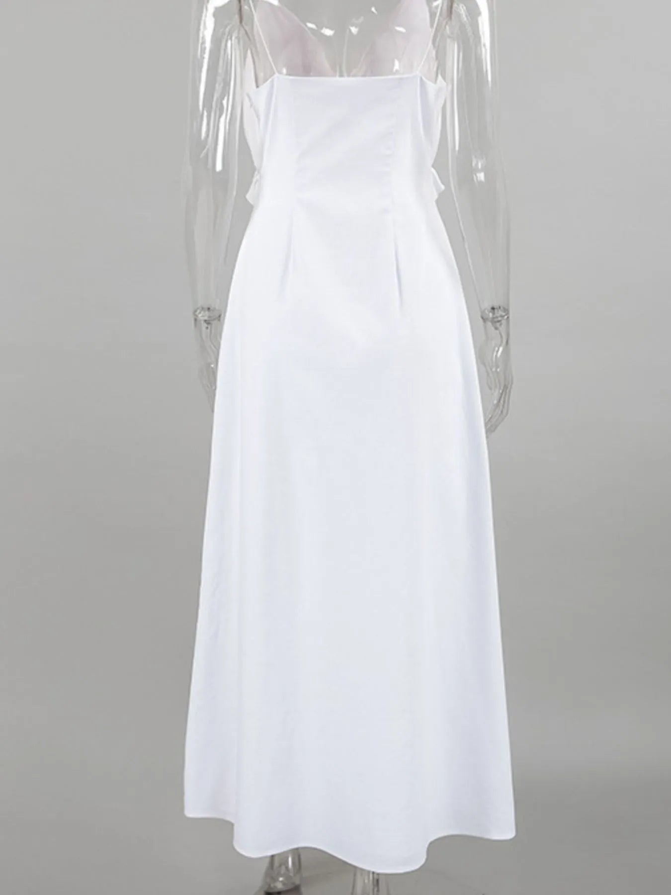 Ruffled V-Neck Maxi Dress - Byyde