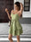 Ruffle Layered Cami Mini Dress with Bow Belt - Byyde