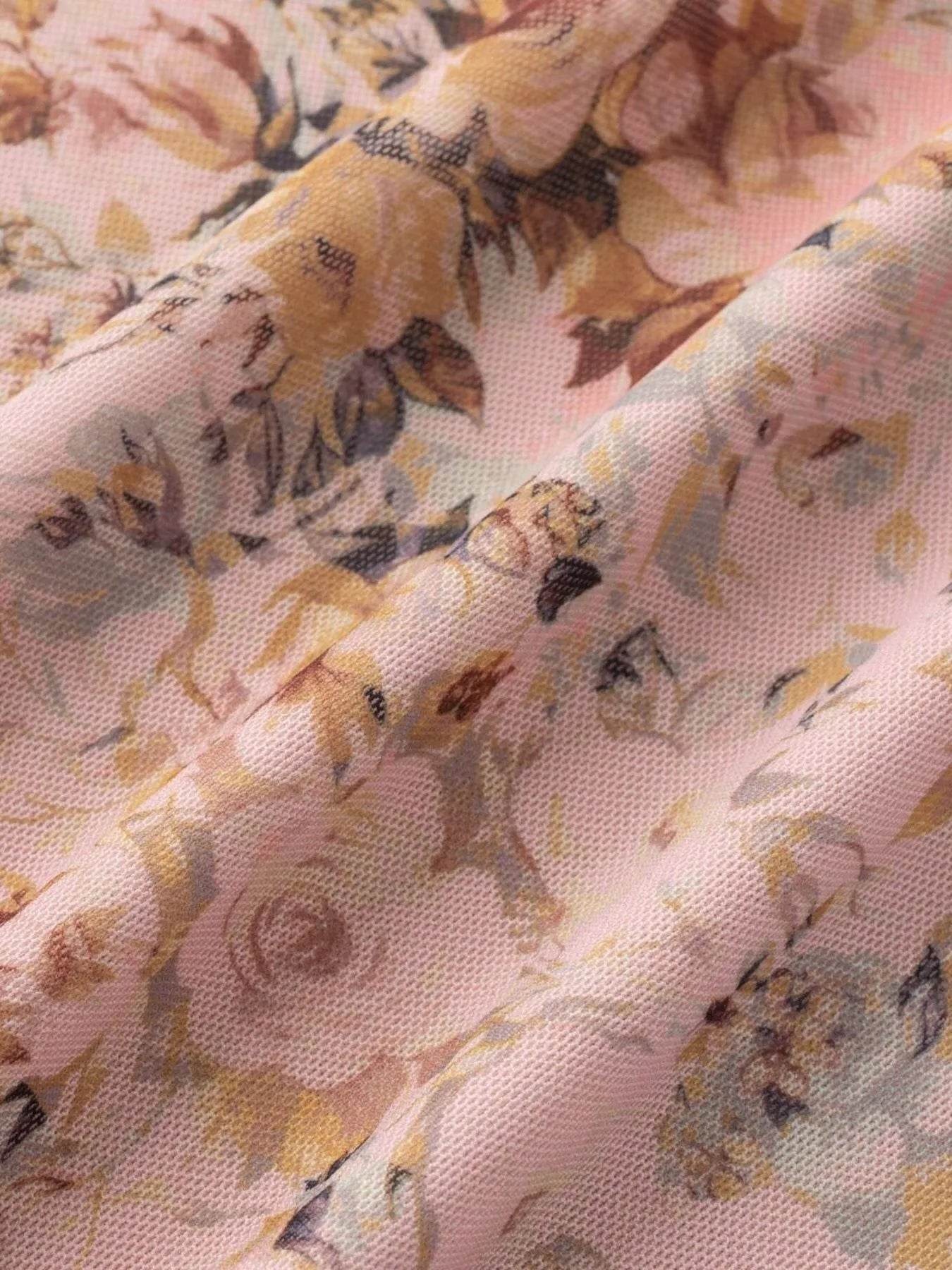 Floral Print Maxi Cami Dress with V-Neck - Byyde
