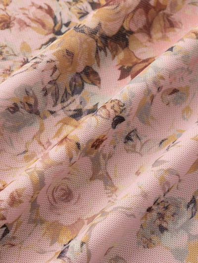 Floral Print Maxi Cami Dress with V-Neck - Byyde