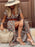 Full Size Printed V-Neck Short Sleeve Maxi Dress Plus Size - Byyde