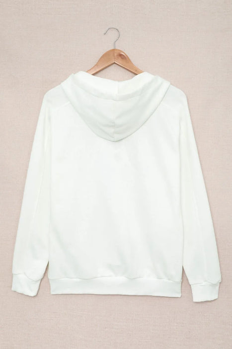 Lace Up Long Sleeve Hoodie - Byyde