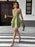 Ruffle Layered Cami Mini Dress with Bow Belt - Byyde