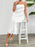 Devine Ruffled Slit Back Tube Maxi Dress - Byyde